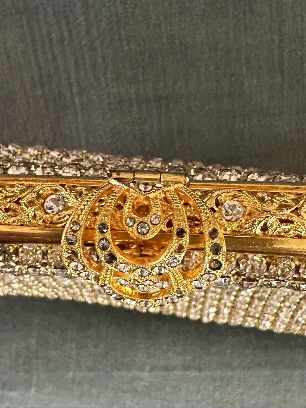 Vintage Johann Becker Gold Crystal Evening Bag